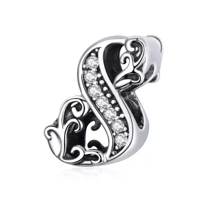 Charm de Plata con Estilo Pandora Número 8 - SCC1418-8 (imagen para) Charm de Plata con Estilo Pandora Número 8 - SCC1418-8