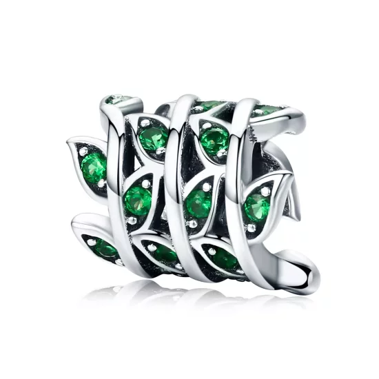 (imagen para) Charm de plata con estilo Pandora que representa el inicio de la primavera - SCC567