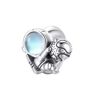 (imagen para) Charm de Plata Estilo Pandora Caminata Espacial - SCC1694