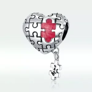 Charm de plata estilo Pandora con autismo - SCC1635 (imagen para) Charm de plata estilo Pandora con autismo - SCC1635