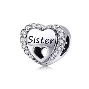 Charm de Plata estilo Pandora con diseño de Hermana - SCC1141 (imagen para) Charm de Plata estilo Pandora con diseño de Hermana - SCC1141