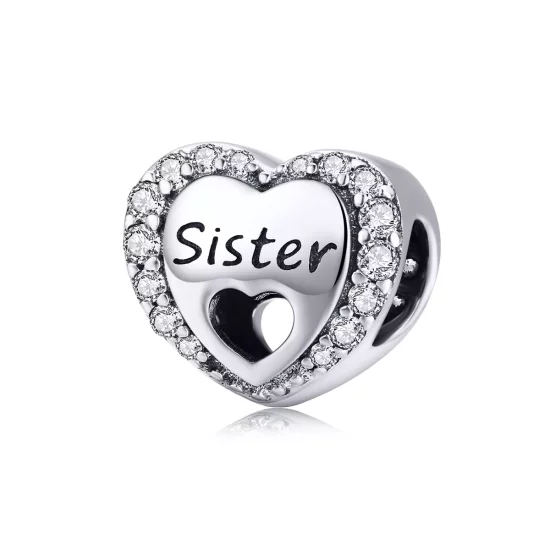 (imagen para) Charm de Plata estilo Pandora con diseño de Hermana - SCC1141