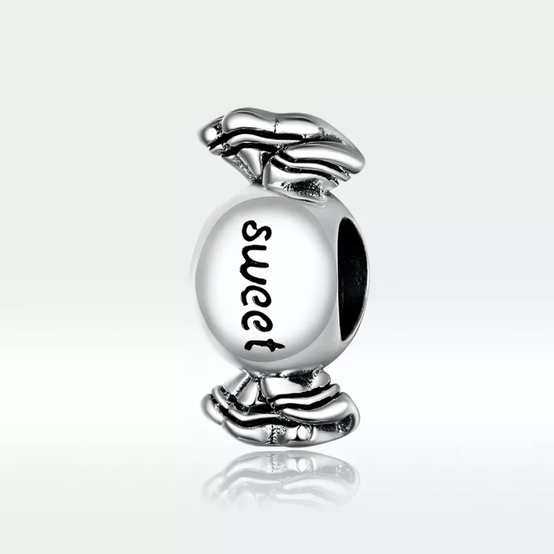 (imagen para) Charm de plata estilo Pandora con dulce de caramelo - BSC353 - Ver 5