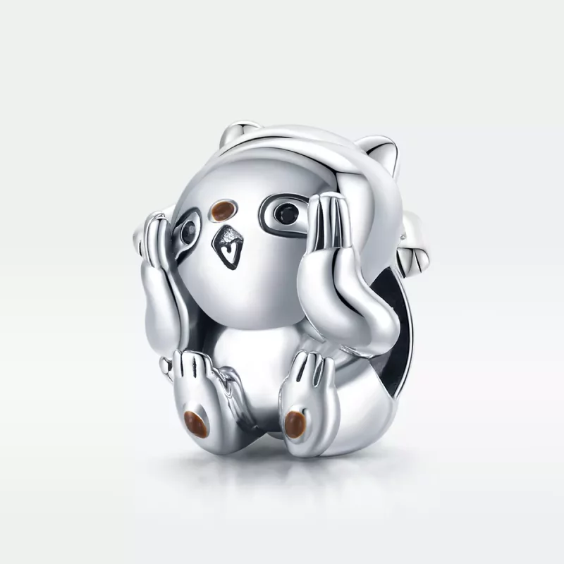 (imagen para) Charm de Plata Estilo Pandora con Lindo Perezoso - SCC1698 - Ver 5