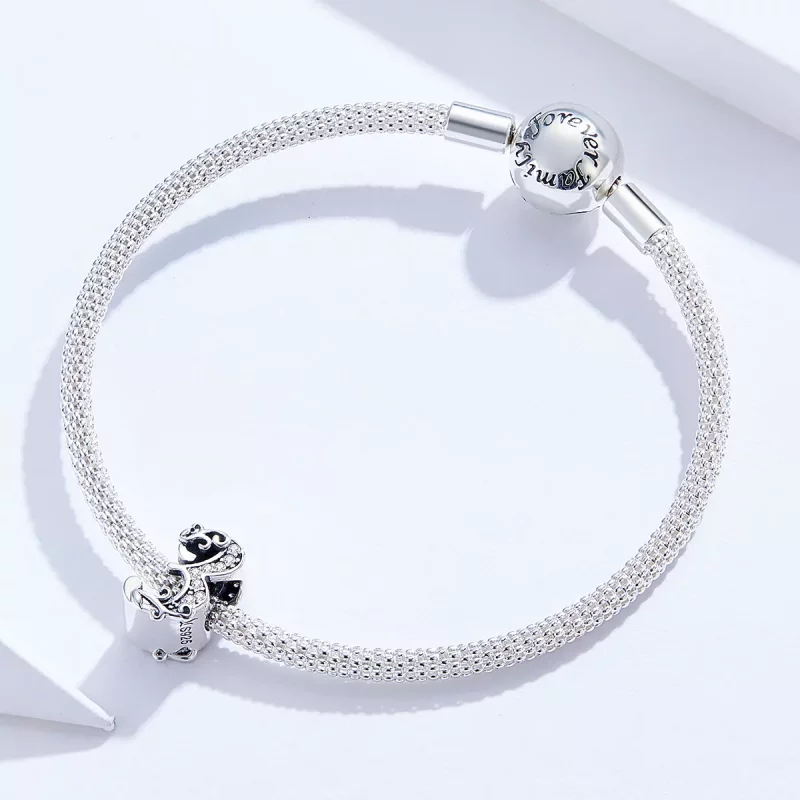(imagen para) Charm de Plata Estilo Pandora con Número 3 - SCC1418-3 - Ver 3