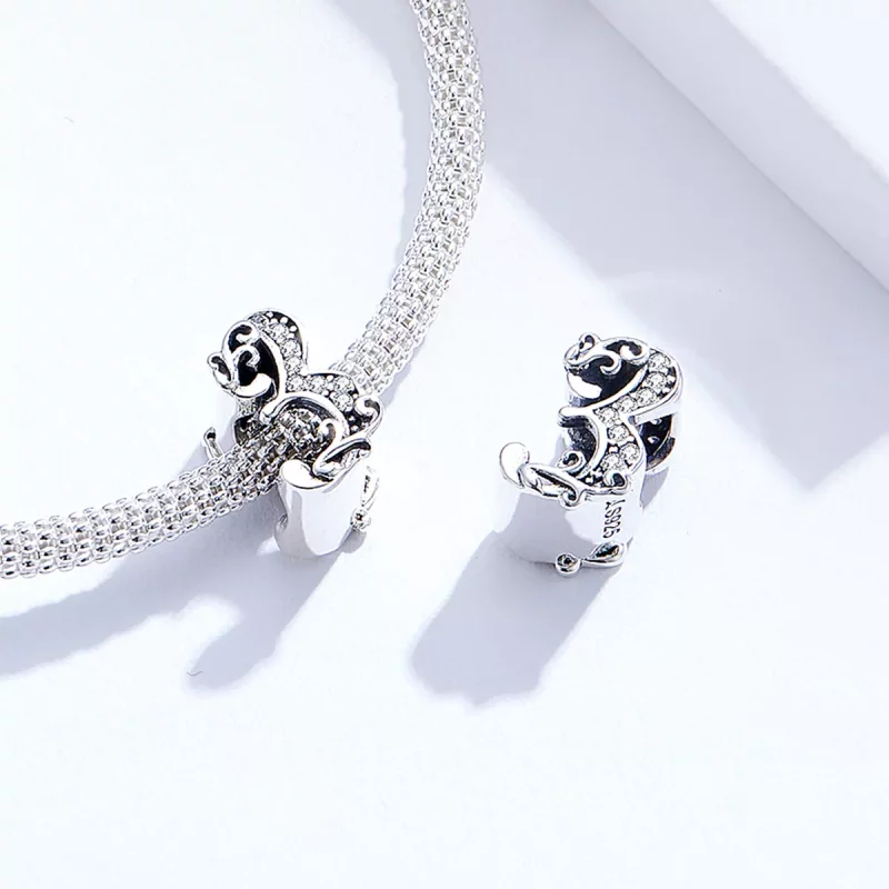 (imagen para) Charm de Plata Estilo Pandora con Número 3 - SCC1418-3 - Ver 4