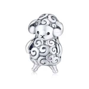(imagen para) Charm de Plata Estilo Pandora con Pequeña Ovejita - BSC187