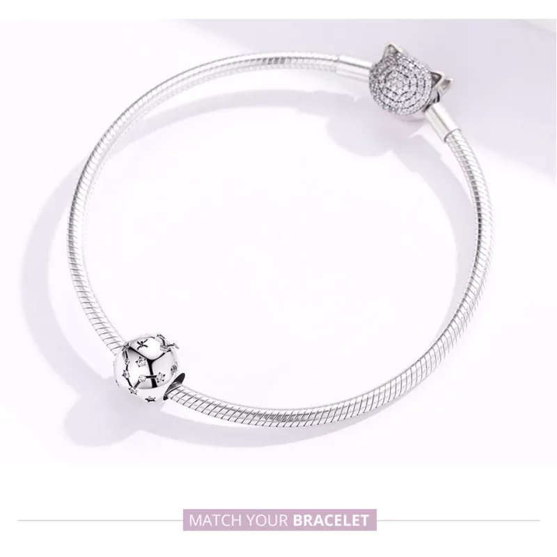 (imagen para) Charm de Plata Estilo Pandora con Signo de Piscis - SCC1218-12 - Ver 5