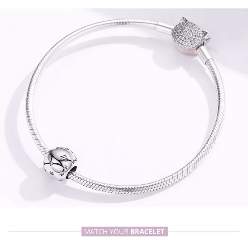 (imagen para) Charm de plata estilo Pandora con signo de Virgo - SCC1218-6 - Ver 5