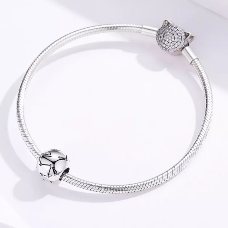 (imagen para) Charm de Plata Estilo Pandora con signo Libra - SCC1218-7 - Ver 3