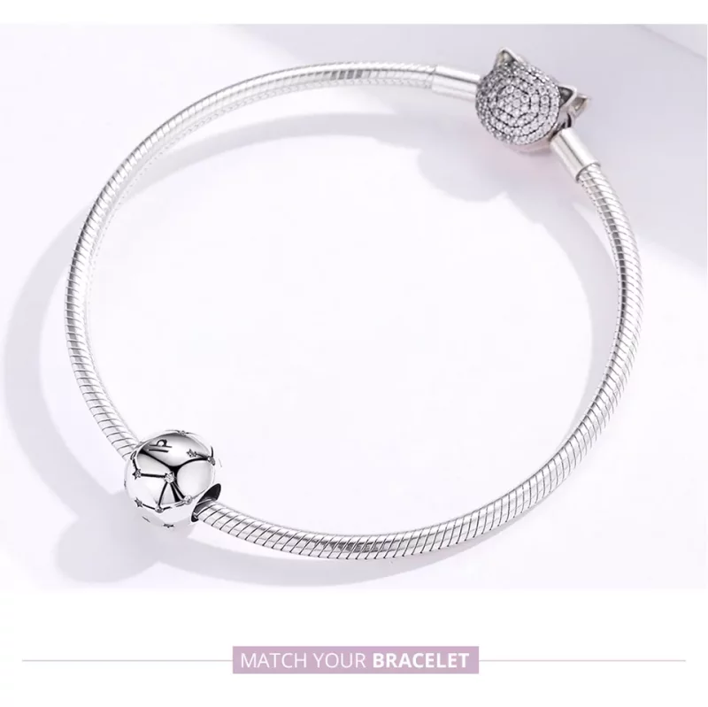 (imagen para) Charm de Plata Estilo Pandora con signo Libra - SCC1218-7 - Ver 5
