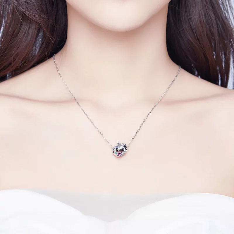 (imagen para) Charm de Plata Estilo Pandora con Unicornio para Mamá - SCC1160 - Ver 3