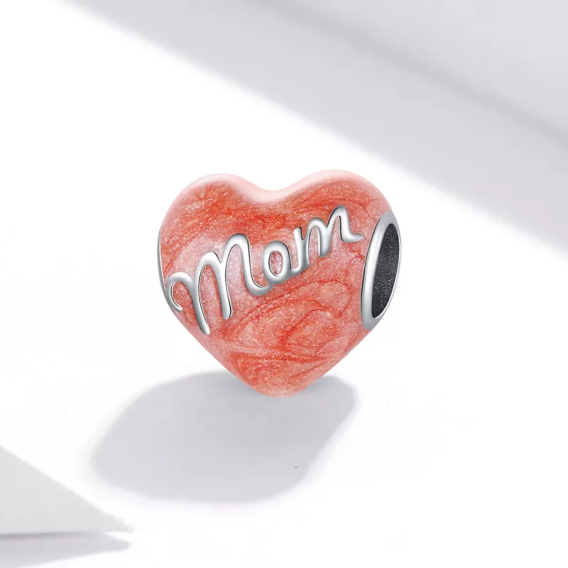 (imagen para) Charm de Plata Estilo Pandora En Memoria de Mamá - SCC1793 - Ver 2