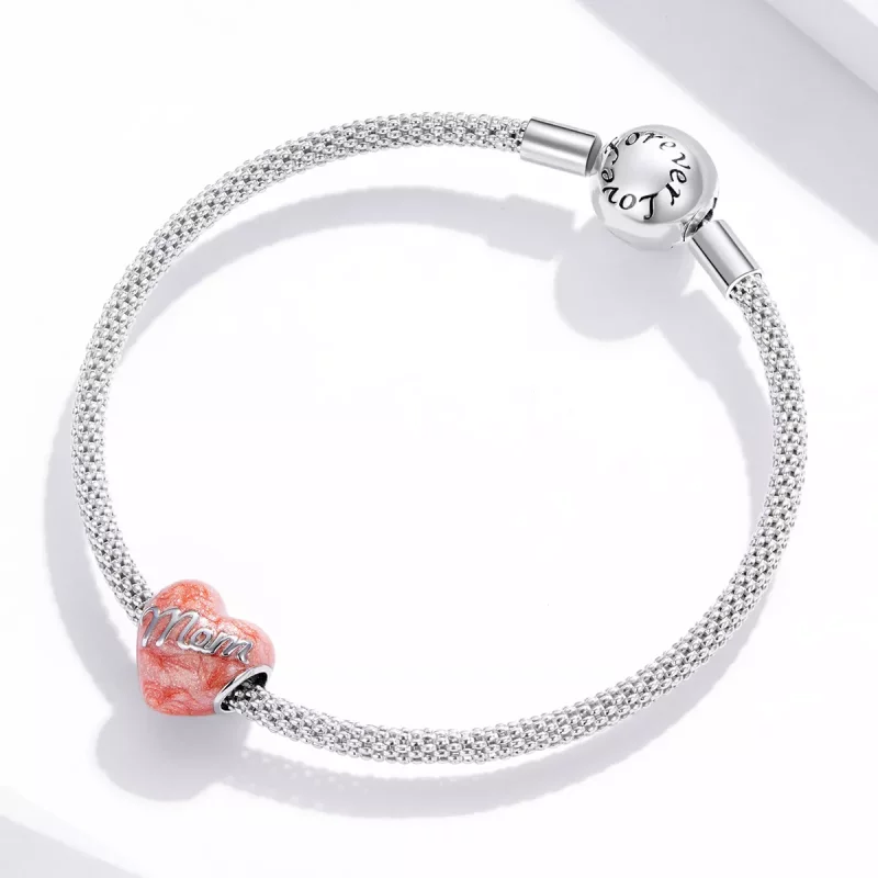 (imagen para) Charm de Plata Estilo Pandora En Memoria de Mamá - SCC1793 - Ver 3