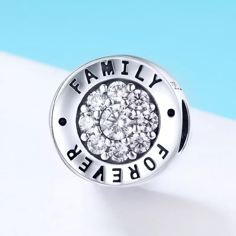 (imagen para) Charm de plata estilo Pandora "Hogar para siempre" - SCC814 - Ver 2