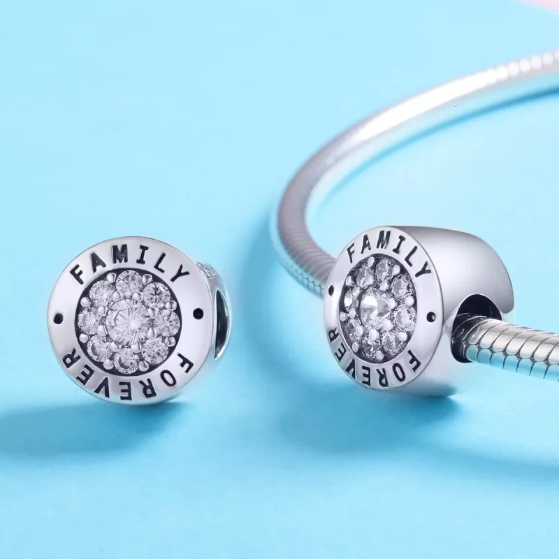 (imagen para) Charm de plata estilo Pandora "Hogar para siempre" - SCC814 - Ver 3