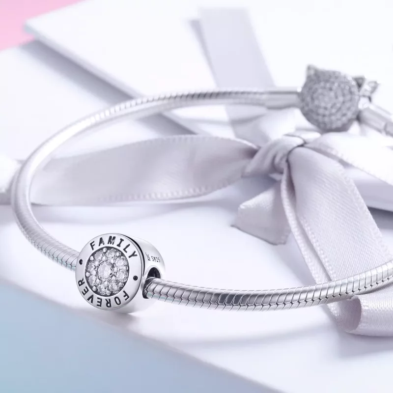 (imagen para) Charm de plata estilo Pandora "Hogar para siempre" - SCC814 - Ver 4