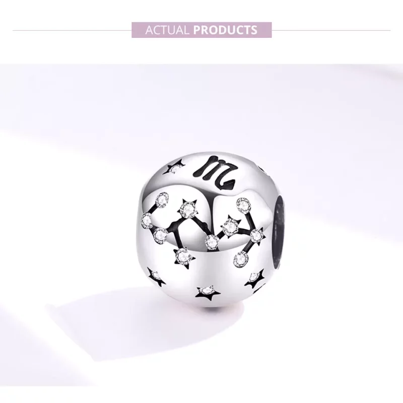(imagen para) Charm de Plata Estilo Pandora para Escorpio - SCC1218-8 - Ver 2