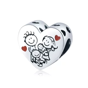 (imagen para) Charm de Plata Estilo Pandora para Mi Familia - BSC237
