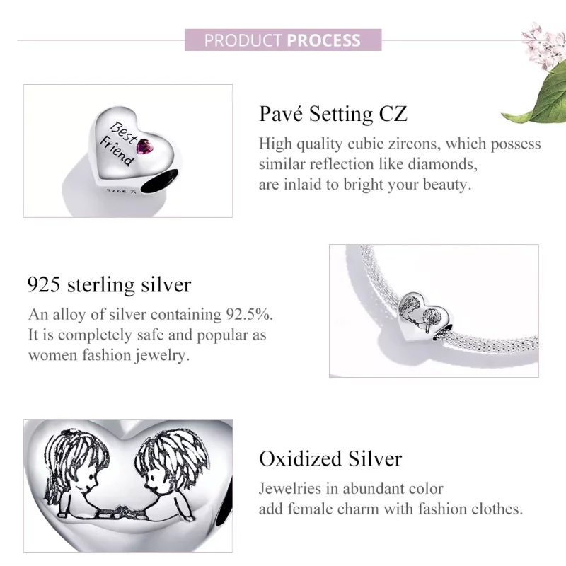 (imagen para) Charm de Plata Estilo Pandora para Niños - SCC1516 - Ver 8