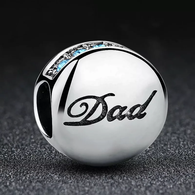 (imagen para) Charm de plata estilo Pandora para papá - SCC006 - Ver 3