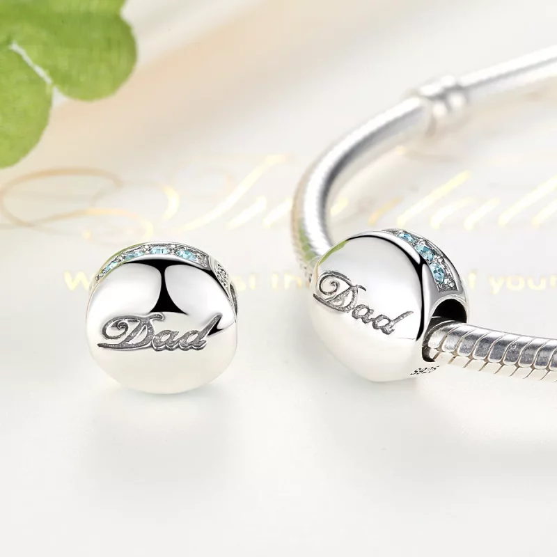 (imagen para) Charm de plata estilo Pandora para papá - SCC006 - Ver 5