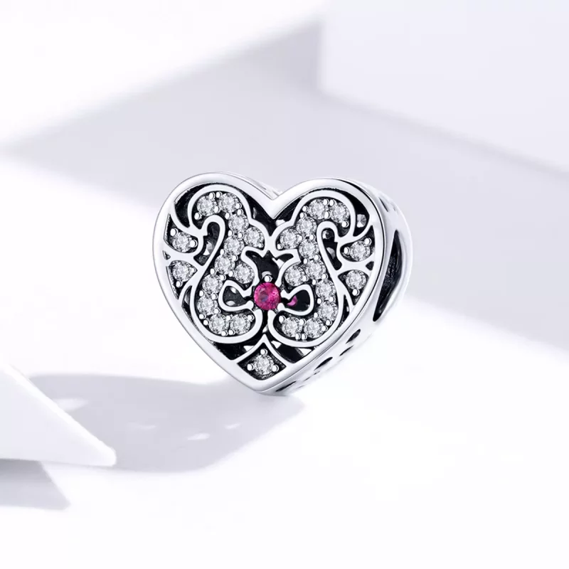 (imagen para) Charm de Plata Estilo Pandora Siempre en Mi Corazón - SCC1415 - Ver 2