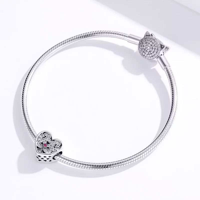 (imagen para) Charm de Plata Estilo Pandora Siempre en Mi Corazón - SCC1415 - Ver 3