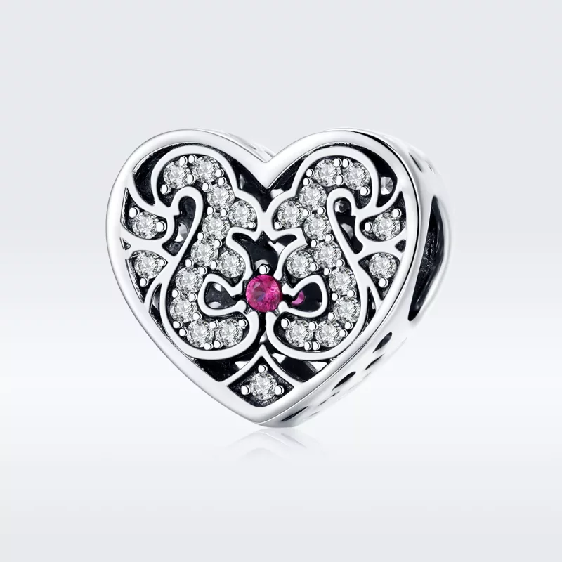 (imagen para) Charm de Plata Estilo Pandora Siempre en Mi Corazón - SCC1415 - Ver 5
