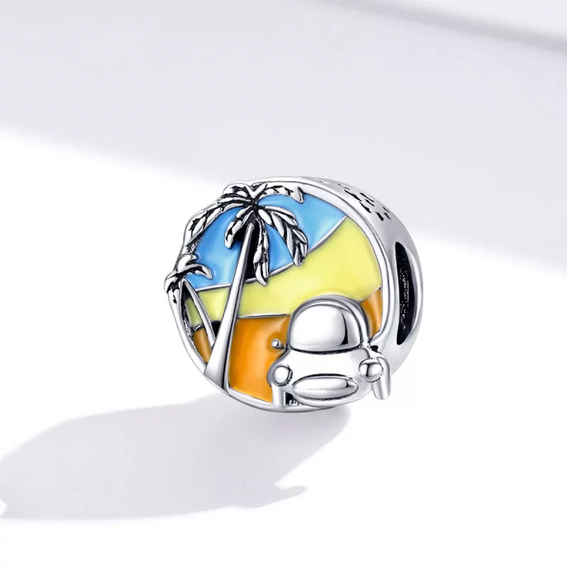 (imagen para) Charm de Plata Estilo Pandora Verano del Viaje - SCC1530 - Ver 2
