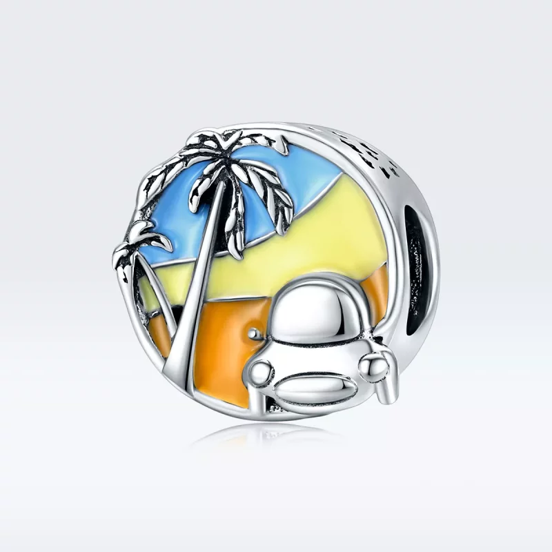 (imagen para) Charm de Plata Estilo Pandora Verano del Viaje - SCC1530 - Ver 5