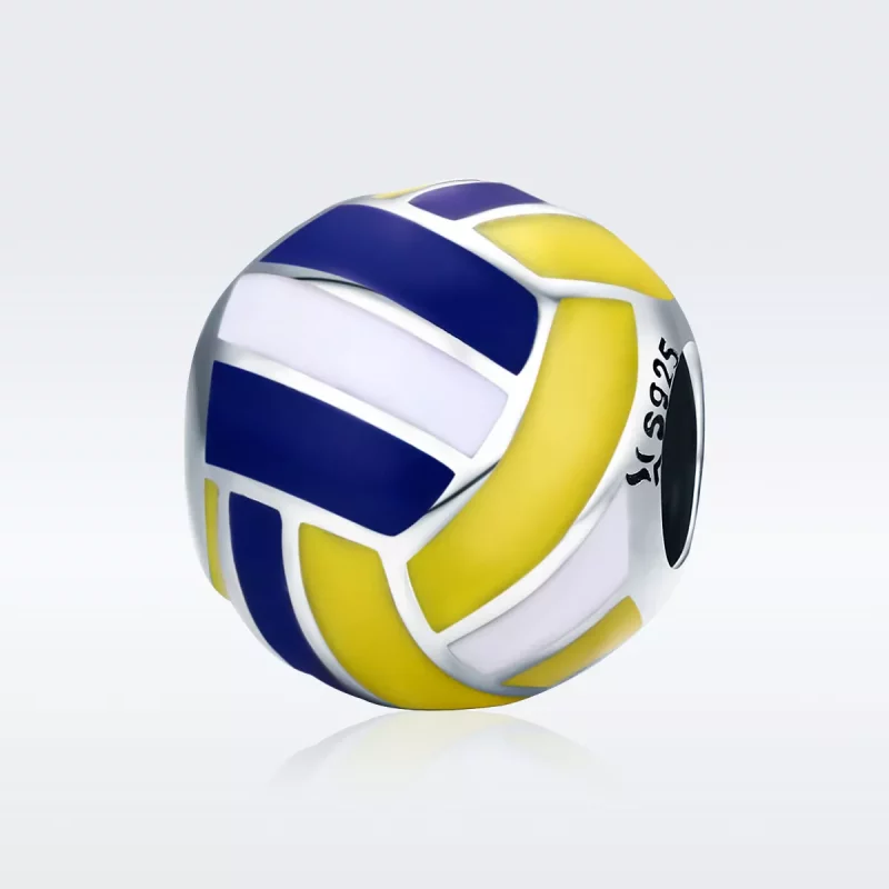 (imagen para) Charm de playa de vóley playa de estilo Pandora en plata - SCC448 - Ver 2
