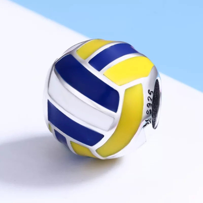(imagen para) Charm de playa de vóley playa de estilo Pandora en plata - SCC448 - Ver 4