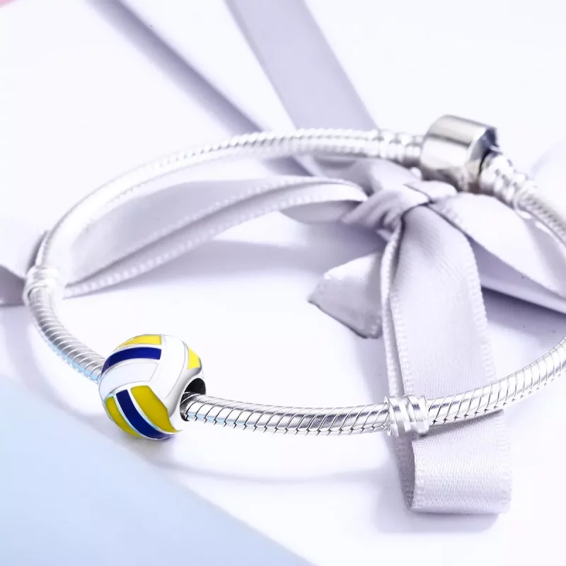 (imagen para) Charm de playa de vóley playa de estilo Pandora en plata - SCC448 - Ver 5
