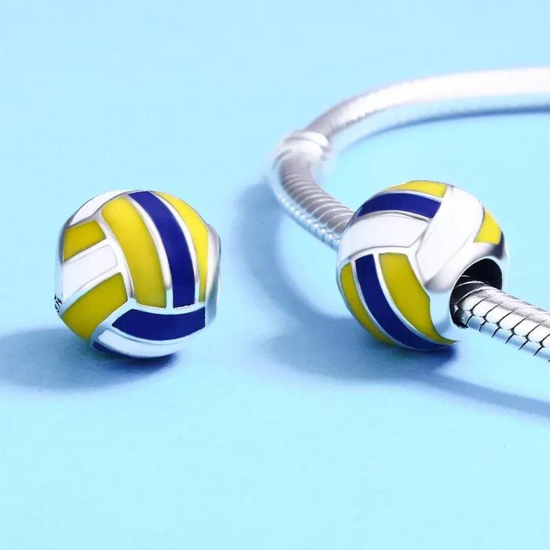(imagen para) Charm de playa de vóley playa de estilo Pandora en plata - SCC448 - Ver 6