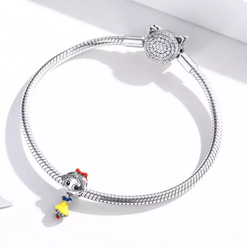 (imagen para) Charm de Princesita de Plata al Estilo Pandora - SCC1814 - Ver 3