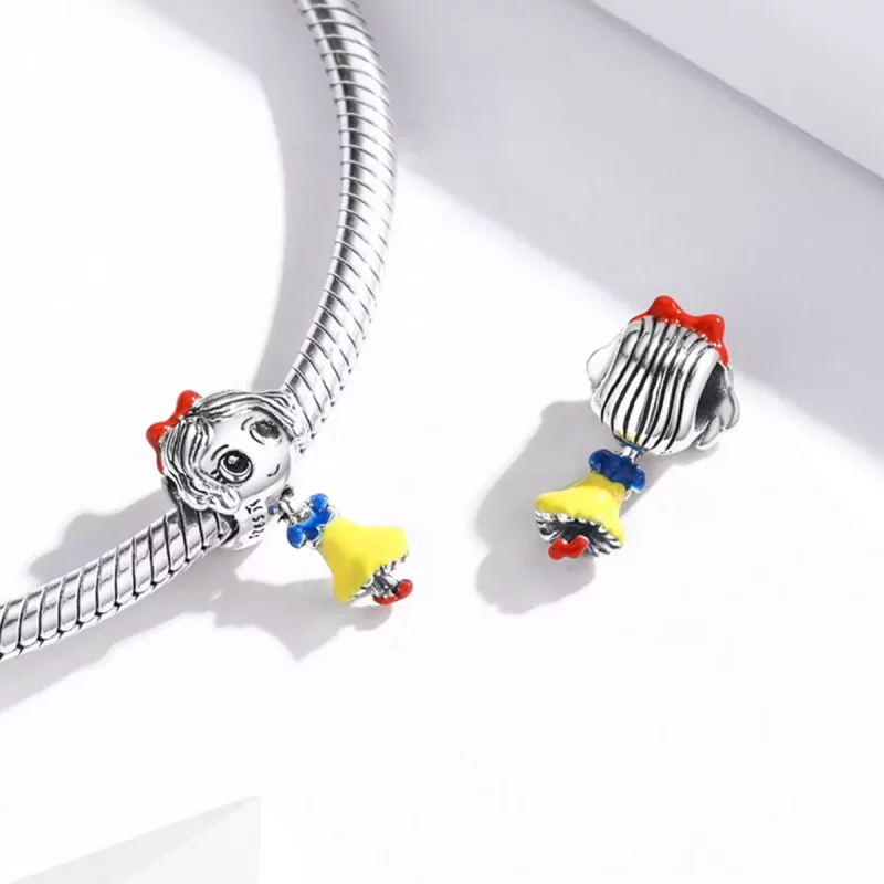 (imagen para) Charm de Princesita de Plata al Estilo Pandora - SCC1814 - Ver 4