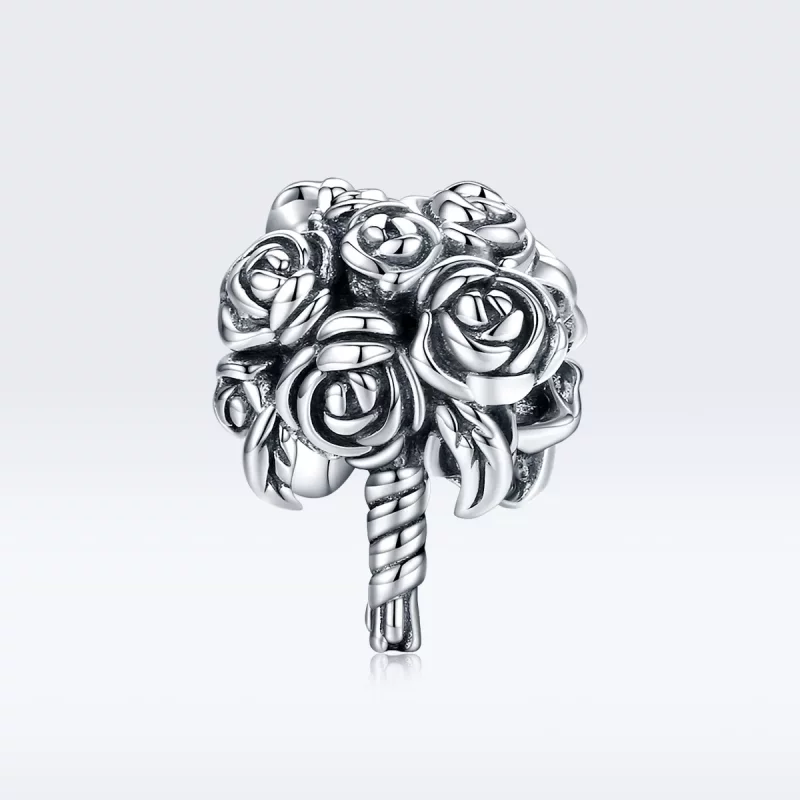 (imagen para) Charm de ramo de novia estilo Pandora en plata - SCC1566 - Ver 5