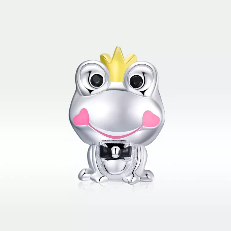 (imagen para) Charm de rana suave estilo Pandora de dos tonos - SCC1769 - Ver 5