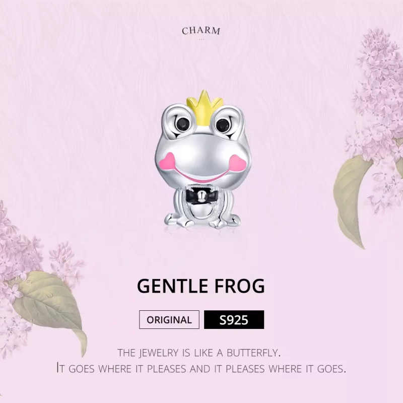 (imagen para) Charm de rana suave estilo Pandora de dos tonos - SCC1769 - Ver 6