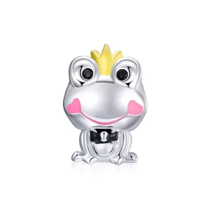 (imagen para) Charm de rana suave estilo Pandora de dos tonos - SCC1769