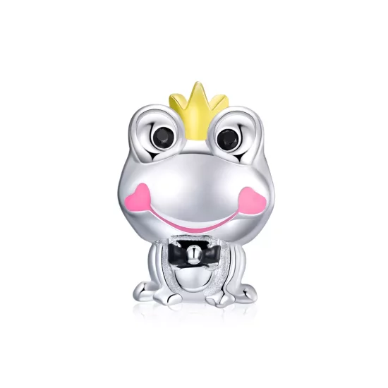 (imagen para) Charm de rana suave estilo Pandora de dos tonos - SCC1769