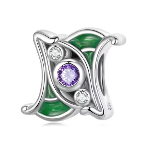 Charm de separador de circonio púrpura estilo Pandora - SCC2294 (imagen para) Charm de separador de circonio púrpura estilo Pandora - SCC2294