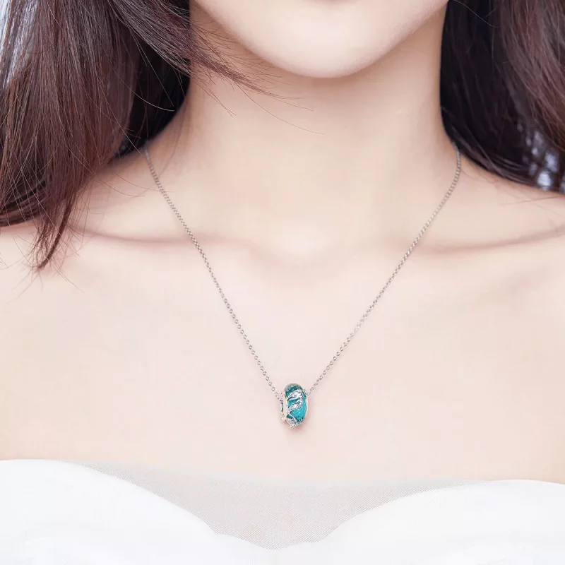 (imagen para) Charm de sirena de plata estilo Pandora - SCC1154 - Ver 3