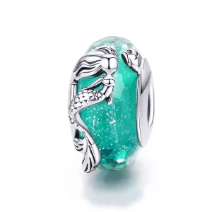 (imagen para) Charm de sirena de plata estilo Pandora - SCC1154