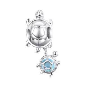 (imagen para) Charm de Tortuga Juguetona de Estilo Pandora - BSC332