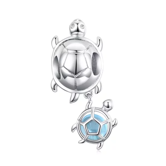 (imagen para) Charm de Tortuga Juguetona de Estilo Pandora - BSC332