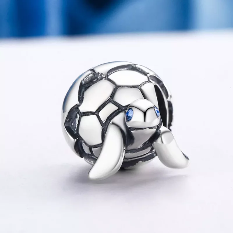(imagen para) Charm de tortuga recién nacida de plata estilo Pandora - SCC192 - Ver 3