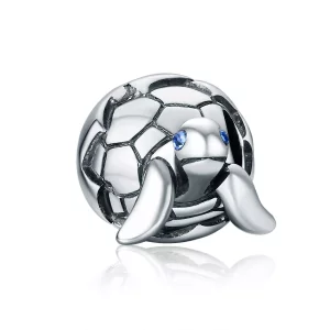 (imagen para) Charm de tortuga recién nacida de plata estilo Pandora - SCC192