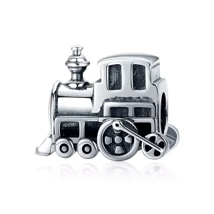 (imagen para) Charm de tren vintage de estilo Pandora en plata - SCC507